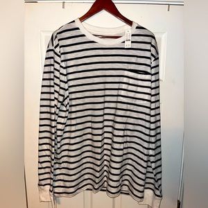 J Crew XL L/S striped shirt